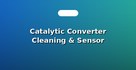 Catalytic Converter Cleaning & Sensor Replacement