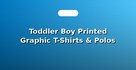 Toddler Boy Printed Graphic T-Shirts & Polos