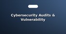 Cybersecurity Audits & Vulnerability Assessments