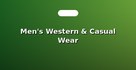 Men's Western & Casual Wear